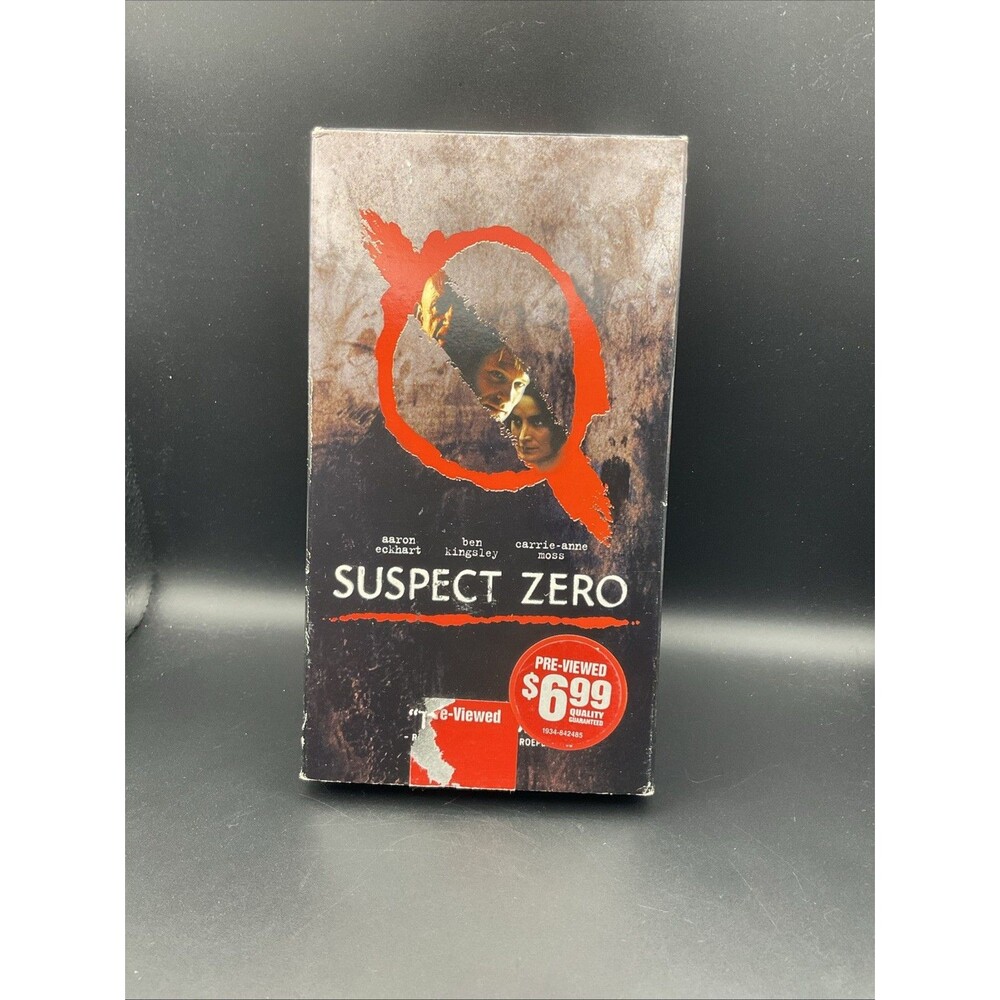Suspect Zero VHS Video Tape Ben Kingsley, Carrie-Ann Moss